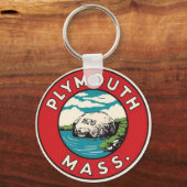 プリマスヴィンテージキーチェーン キーホルダー (正面)