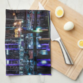 プリマス土産 – ザバービカンby Night キッチンタオル (四つ折り)