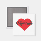 プリマス大好き マグネット (正面/裏面)