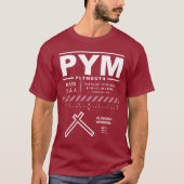 プリマス市営空港 PYM Tシャツ (正面)