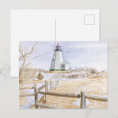 プリマス灯台はがき ポストカード (正面/裏面)