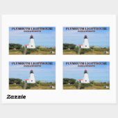 プリマス灯台， "ガーネット", MAスタンプ 長方形シール (シート)