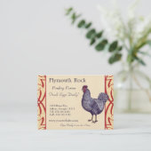 プリマス誇りを持ったロックロースターニークファーム 名刺 (スタンド正面)