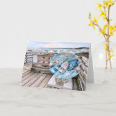 プリマス転が カード (黄色い花)