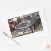 プリマス・スペシャルデラックス。1949年 長方形シール (封筒)