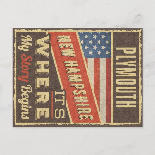 プリマス・ニューハンプシャー ポストカード (正面)