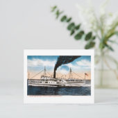 プリマス ボート - 蒸気船サウス ショア ポストカード (スタンド正面)