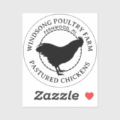 プリマス・ロックヘンビニールカーまたは窓デカール シール (シート)