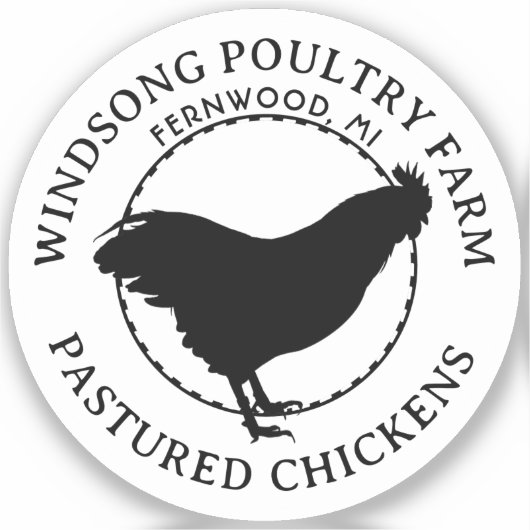 プリマス・ロックヘンビニールカーまたは窓デカール シール (正面)