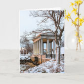 プリマス・ロック・キャノピー2月 カード (黄色い花)