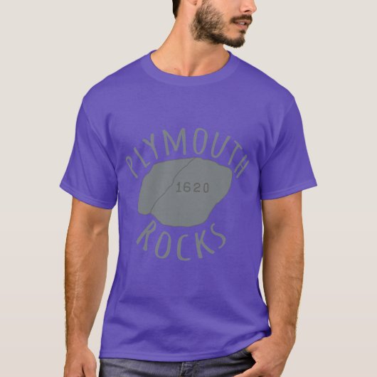 プリマス・ロック ステッカー Tシャツ (正面)