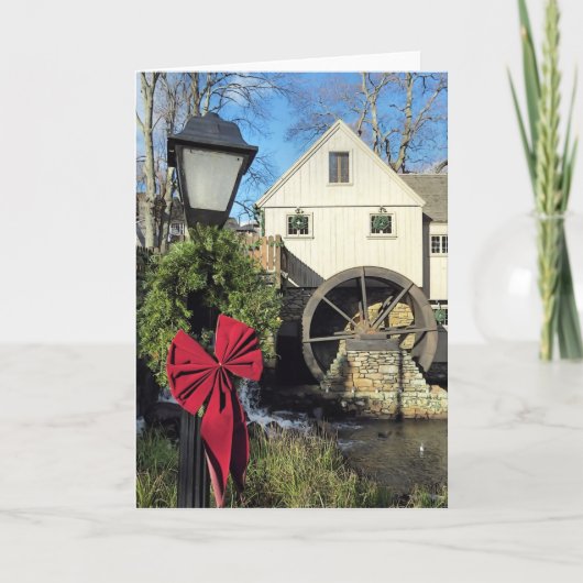 プリマス、MAのJenneyの池のPlimothの碾き割りの製造所 シーズンカード (正面)