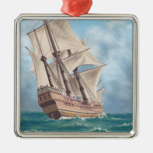 プリマス、MayflowerのMassachusettsView メタルオーナメント