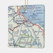 プリマスMAヴィンテージマップ セラミックオーナメント (左)