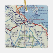 プリマスMAヴィンテージマップ セラミックオーナメント (正面)