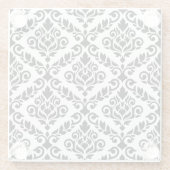 プリマダマスクパターン黒（白） ガラスコースター (裏面)