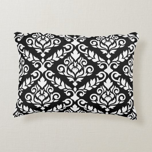 プリマダマスク2ウェイLg Ptnブラック&ホワイト アクセントクッション (裏面)