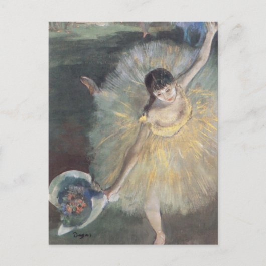 プリマバレリナボーイングオンステージエドガー ポストカード (正面)