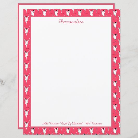 プリマバレリーナバレエダンサーのパーソナライズ (正面/裏面)