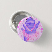 プリマバレリーナヒッポボタンハッピーバレエダンサー 缶バッジ (正面&裏面)