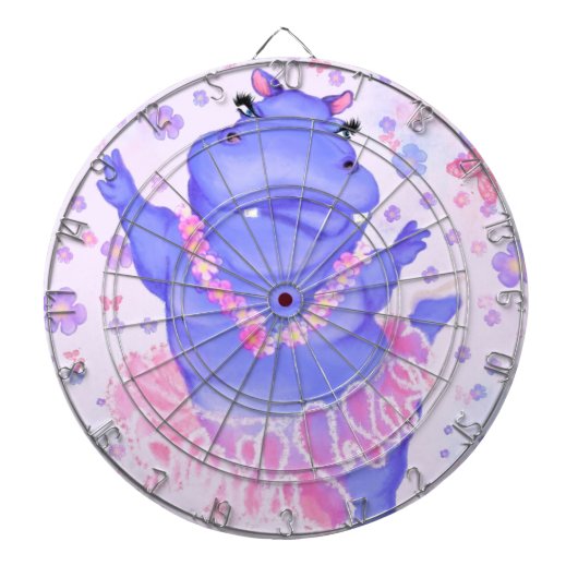 プリマバレリーナヒッポ – 写真/文字 ダーツボード (正面)