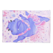 プリマバレリーナヒッポ – 名前を追加/文字 枕カバー (裏面)