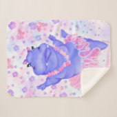 プリマバレリーナヒッポ – Happy Dancer シェルパブランケット (正面(横))