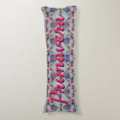 プリマベラフローラ紫ブルーピンク模様 ボディピロー (正面縦)