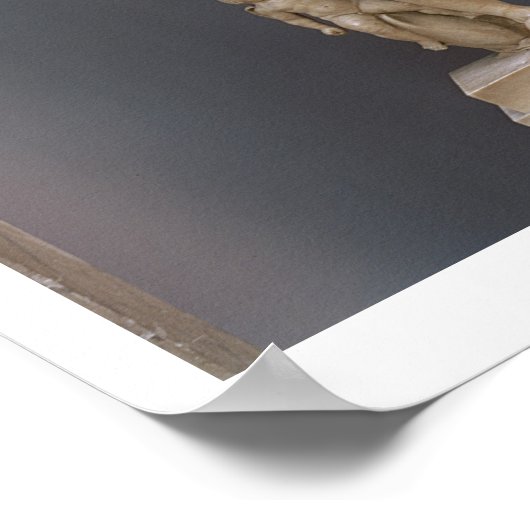 プリマポルタのオーガスタス， c.20 BC （大理石） ポスター (角)