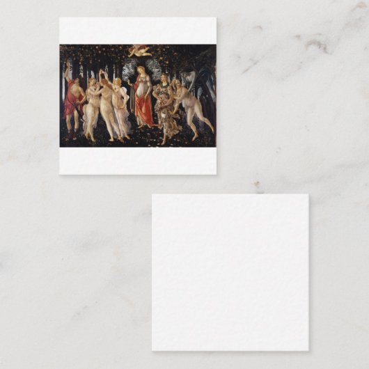 プリマヴェラサンドロボッティチェリ スクエア名刺 (正面/裏面)