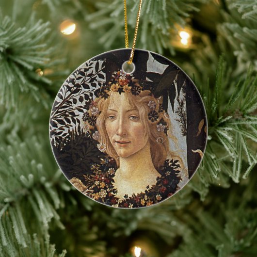 プリマヴェラ、フローラ詳細バイサンドロ・ボッティチェリ セラミックオーナメント (ツリー)