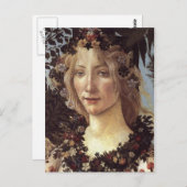 プリマヴェラ(詳細 – フローラ，春の女神) ポストカード (正面/裏面)