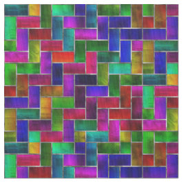 プリマ綿ステンドグラス模様織物 ファブリック