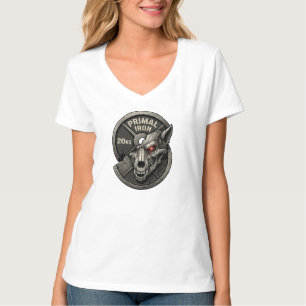 プリミティブアイアンウルフジムウェイトプレートグラフィックTシャツ Tシャツ