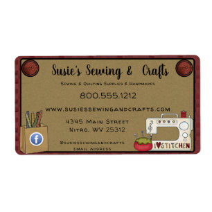 プリミティブカントリーソーイングクラフツ ルースティックビジネス ラベル