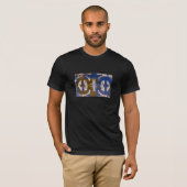 プリミティブ星座抽象幾何学 Tシャツ (正面フル)