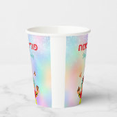 プリムお祝いカラフルピエロハマンタ 紙コップ (左)