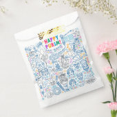 プリムの好意バッグ- Hamantaschen Purim Art Pipitions フェイバーバッグ (封をした状態)