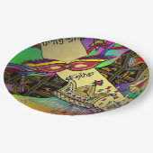 プリムエスザーお祝いアートプリント紙プレート ペーパープレート (アングル)