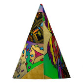 プリムエスターお祝いダークアートプリント パーティーハット (裏面)