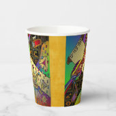 プリムエスターお祝いダークアートプリント 紙コップ (左)