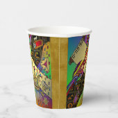 プリムエスターお祝いダークアートプリント 紙コップ (右)