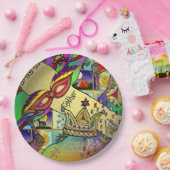 プリムエスターお祝いライトアートプリント ペーパープレート (パーティー)