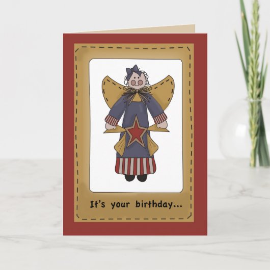 プリムエンジェル誕生日スター カード (正面)