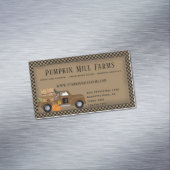 プリムカボチャ農場ヴィンテージトラック国磁石 マグネット名刺 (インサイチュ)