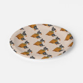 プリムカラスとカボチャカスタムン紙プレート7" ペーパープレート (アングル)