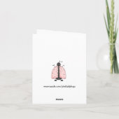 プリムクロウが気の毒になるノートカード カード (裏面)