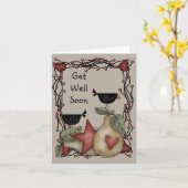 プリムクロウが気の毒になるノートカード カード (黄色い花)