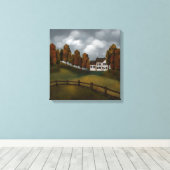 プリムサルトボックスハウスツリーアンドヒルズ キャンバスプリント (インサイチュ (ウッドフロア))