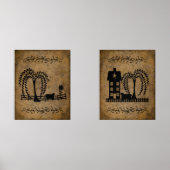 プリムサルトボックスハウスヤナギの木と羊 (正面)